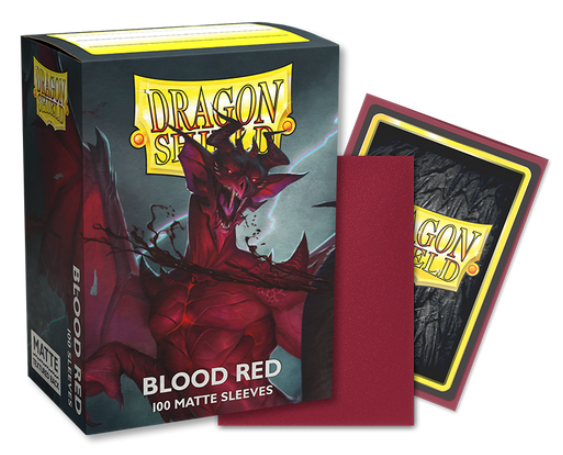 (image for) Dragon Shield Blood Red Matte Standard Sleeves 100